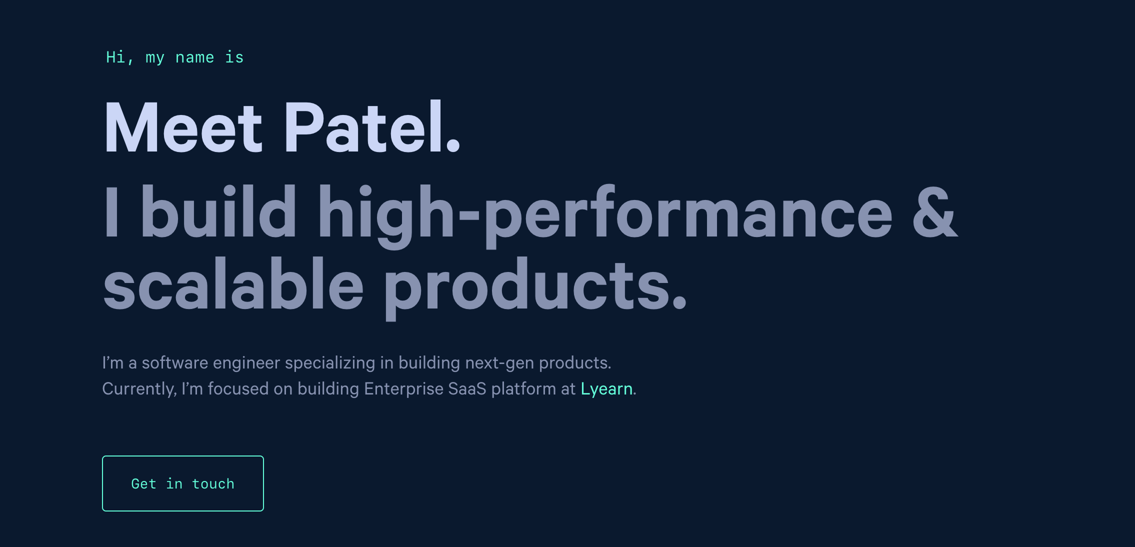 Meet Patel